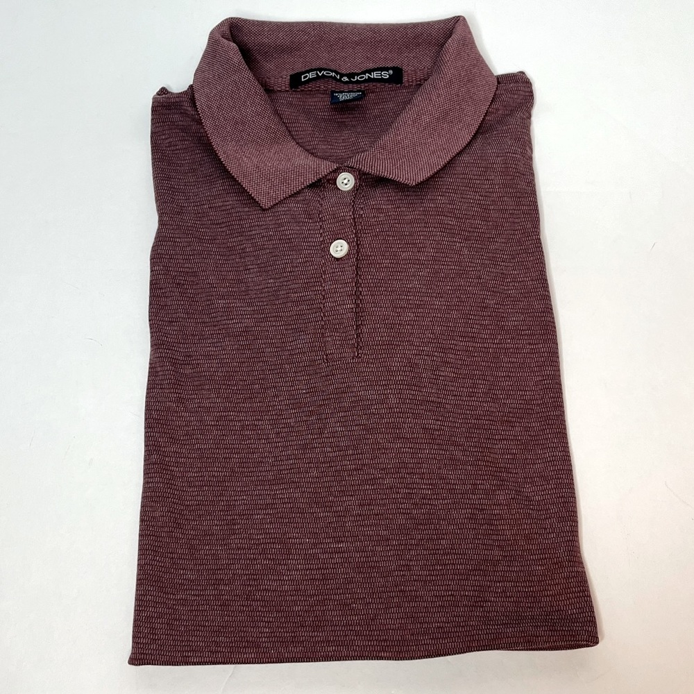 Ladies Lightweight Burgundy Golf Polo Shirt Brand New!